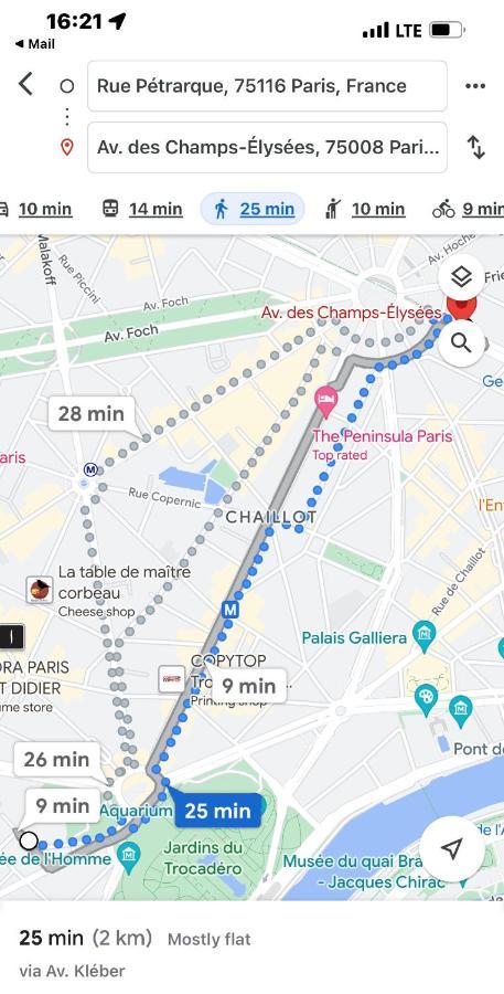 T2 Trocadero Tour Eiffel Lägenhet Paris Exteriör bild