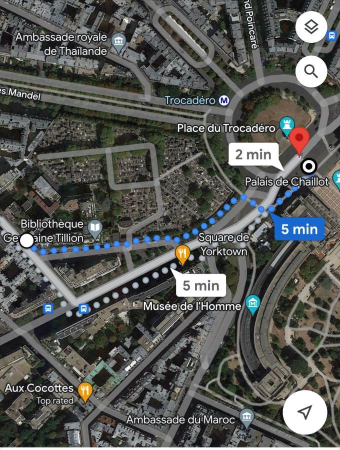 T2 Trocadero Tour Eiffel Lägenhet Paris Exteriör bild